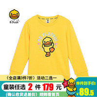 B.duck小黄鸭童装女童卫衣冬季新款儿童上衣洋气套头卫衣 BF5108921 阳光黄 160cm