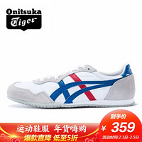 亚瑟士Onitsuka Tiger/鬼塚虎运动休闲鞋男女轻量经典SERRANO D109L-0142 白色/蓝色 39