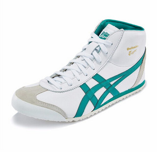 亚瑟士 ASICS Onitsuka Tiger/鬼塚虎时尚运动鞋MEXICO 66高帮休闲鞋1183A335 白色/绿色 42