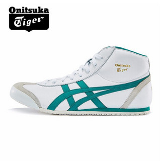 亚瑟士 ASICS Onitsuka Tiger/鬼塚虎时尚运动鞋MEXICO 66高帮休闲鞋1183A335 白色/绿色 42