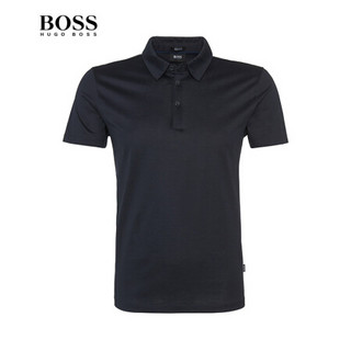 HUGO BOSS 雨果博斯Polo衫男夏季上衣商务休闲纯棉短袖polo衫50290752 402-深蓝色 XL