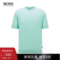 HUGO BOSS雨果博斯针织短袖男2020款春夏秀场同针织短袖 352-泛绿色 M