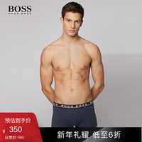 HUGO BOSS雨果博斯内裤男2020款弹力棉平纹布运动短裤三条装 970-多色 M