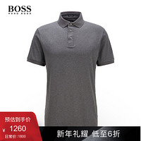 HUGO BOSS雨果博斯POLO衫男2020款常规版意大利棉毛Polo衫 030-间灰色 XL