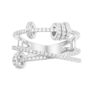 APM Monaco六芒星项链+可滑动圆环戒指套装 新年礼物生日礼物送女友时尚饰品 项链+52码戒指