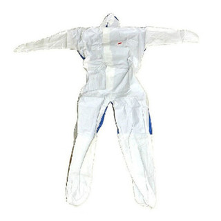3M 4535防护服无尘服连体带帽防尘防静电服透气喷漆隔离工作防护服yzl 白色 L