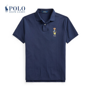 Ralph Lauren/拉夫劳伦男装 2021年春季定制修身版型Polo小熊Polo衫13167 410-海军蓝 S