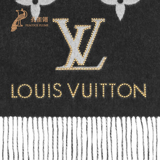 Louis Vuitton/路易威登2020新款女士Studdy Reykjavik围巾M71588 黑色M71588