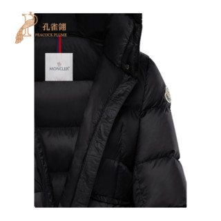 孔雀翎Moncler/蒙口2020新款女士时尚休闲BANNEC轻质尼龙长款羽绒服 浅灰色 1