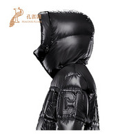 孔雀翎Moncler/蒙口短款羽绒服2020新款女装时尚经典休闲GUERNIC保暖 黑色 1