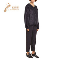 FERRAGAMO/菲拉格慕女装2020新款女士时尚经典拉帽GANCINI双面外套 黑色 50