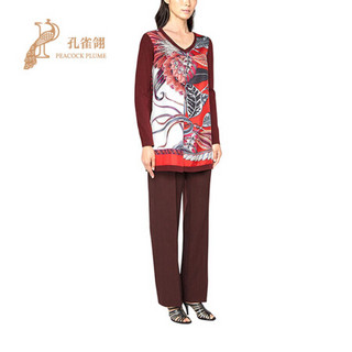 Salvatore Ferragamo 菲拉格慕 2020新款女士时尚经典休闲日装长袖V领针织衫 110114 740076 褐色 M