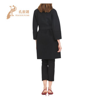 MaxMara/麦丝玛拉2021新款女士带有小翻领手工缝制双层纯羊毛大衣 驼色 38