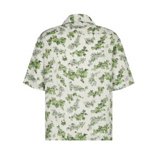Dior 迪奥 X Amoako Boafo Oblique 男士短袖衬衫 183C506A5133_C086 白色/绿色 42