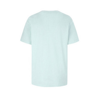 Givenchy纪梵希女装T恤圆领短袖蓝色和红色品牌英文字母饰片刺绣时尚修身 XS