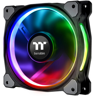 Tt（Thermaltake）Riing Plus 12 LED RGB 机箱风扇散热器（12cm风扇*3/1680万色/数位控制盒/LED导光圈）