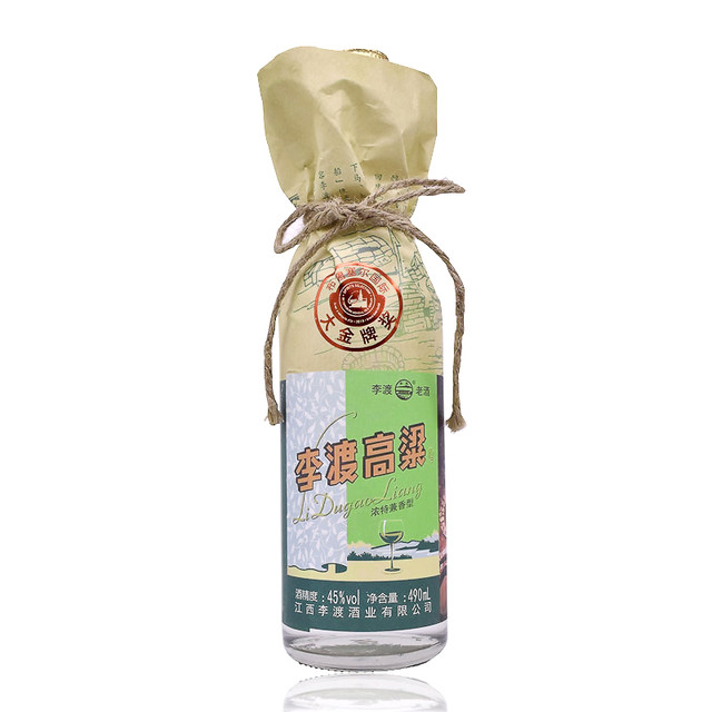 李渡 高粱 献礼 畅饮版 45度 浓特兼香型白酒  500ML  光瓶装