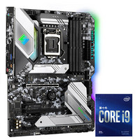 ASRock 华擎 Z490 STEEL LEGEND ATX主板（intel LGA1200、Z490）+英特尔 酷睿i9-10900F CPU套装