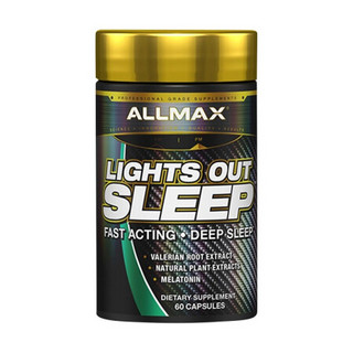 加拿大ALLMAX Sleep褪黑素胶囊60粒男女助眠片健身运动营养补剂缓解改善失眠提高睡眠舒睡宝 60粒  松果素