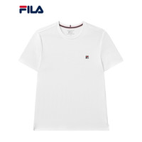 FILA 斐乐官方男士短袖T恤2021年夏季休闲运动上衣F11M121101F 标准白-WT 190/108A/XXXL