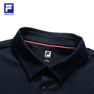 FILA ATHLETICS 斐乐 男士短袖POLO衫2021年夏季新款运动上衣 传奇蓝-NV 190/108A/XXXL