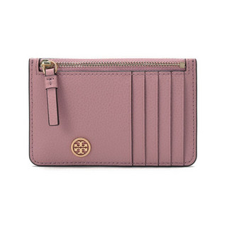 托里·伯奇 TORY BURCH 奢侈品 TB卡包 女士皮革卡包卡夹零钱包暗粉色 79031 651