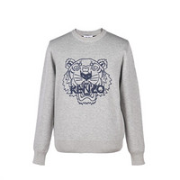 KENZO 凯卓 男士圆领针织衫 FA6 5PU530 3XA 浅灰色 XL