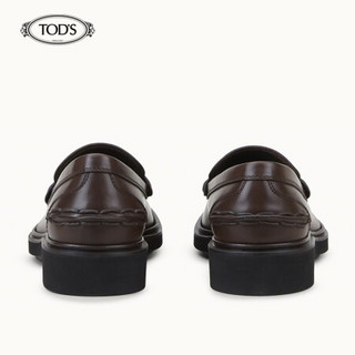 TOD'S 托德斯 2020秋冬男士牛皮乐福鞋 XXM92C0DS20WOX 棕色 40.5