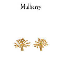 Mulberry/玛珀利新款女士金色树形标志耳环 QE2273 金色N637