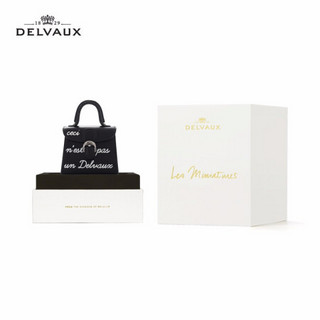 DELVAUX 包包女包斜挎奢侈品新品单肩包限量版包挂 Miniatures系列  黑色新年礼物
