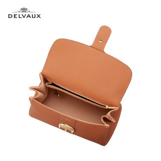 DELVAUX 德尔沃 Brillant系列 包包女包斜挎奢侈品新品单肩包中号新年礼物 焦糖色