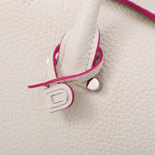 DELVAUX 包包女包奢侈品单肩斜挎手提包女中号 Cool Box系列新年礼物 白色