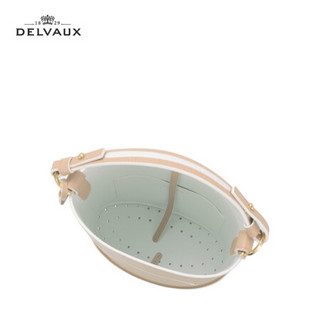 DELVAUX 包包女包奢侈品新品手提包女迷你Pin系列水桶包新年礼物 沙色