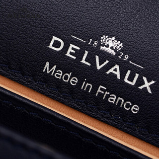DELVAUX 包包女包斜挎奢侈品新品单肩包 Tempete Pochette系列精选礼盒新年礼物 藏青色