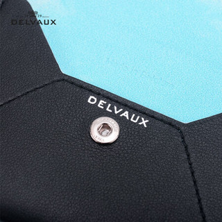 DELVAUX Magritte系列 限量版短款男女卡包卡夹  黑色新年礼物 黑色