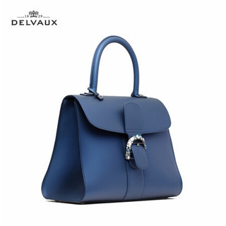 DELVAUX 女包奢侈品包包单肩斜挎手提包中号 Brillant星空系列 限量版新年礼物 海军蓝