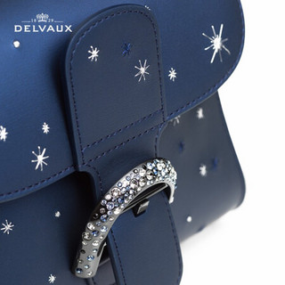 DELVAUX 奢侈品女包单肩斜挎手提包20秋冬新品星空系列Brillant限量版 新年礼物 海军蓝