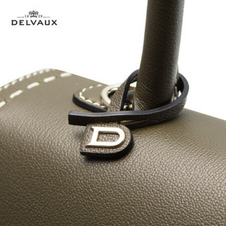 DELVAUX 经典系列 Brillant外缝线 女包奢侈品包包单肩斜挎手提包中号礼物女新年礼物 20秋冬卡其色