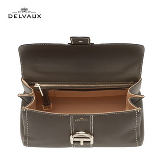 DELVAUX 经典系列 Brillant外缝线 女包奢侈品包包单肩斜挎手提包中号礼物女新年礼物 20秋冬卡其色