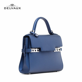 DELVAUX 女包奢侈品包包单肩斜挎手提包 Tempete Small 星空系列限量版小号新年礼物 海军蓝