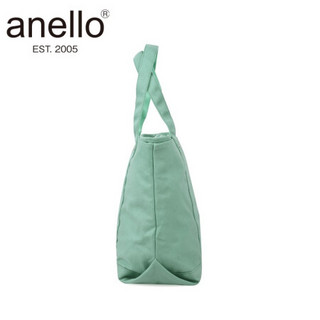 anello日本棉质大手提袋托特包容量女妈咪包S0443 薄荷绿MNT