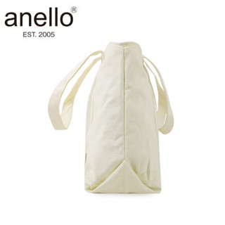 anello日本棉质大手提袋托特包容量女妈咪包S0443 象牙白IV