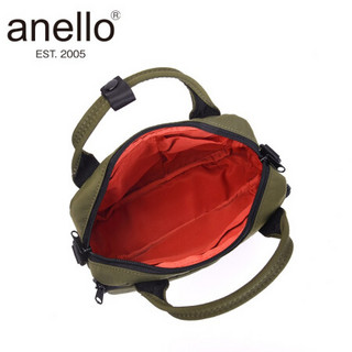 anello官方旗舰日本时尚潮流高密度涤纶单肩斜跨手提包N0871 卡其色-KH