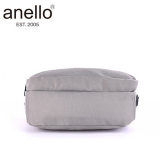 anello官方旗舰日本时尚潮流高密度涤纶单肩斜跨手提包N0871 灰色-GY
