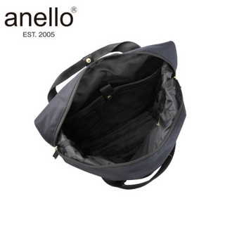 anello官方日本手提包型多功能双肩包H2131 黑色BK