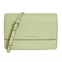 迈克·科尔斯 MICHAEL KORS DANIELA系列 女士大号单肩斜挎包绿色皮质 38T0LDDC7L LIGHT SAGE