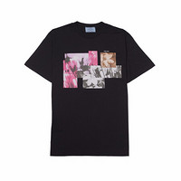 普拉达PRADA 女士黑色印花平纹针织T恤 35838S161-1XGP-F0002 M