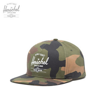 Herschel Supply Whaler帽子时尚运动棒球帽休闲鸭舌帽潮帽男女夏 1026 经典迷彩（随机印花）