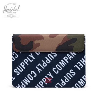 Herschel Supply Spokane 13英寸经典 Macbook 笔记本内胆包10193 13寸-新版/黑蓝色标语印花/丛林迷彩