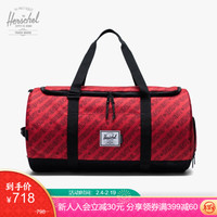 Herschel x Independent手提包Sutton Carryall运动健身包10498 满印Logo/红色